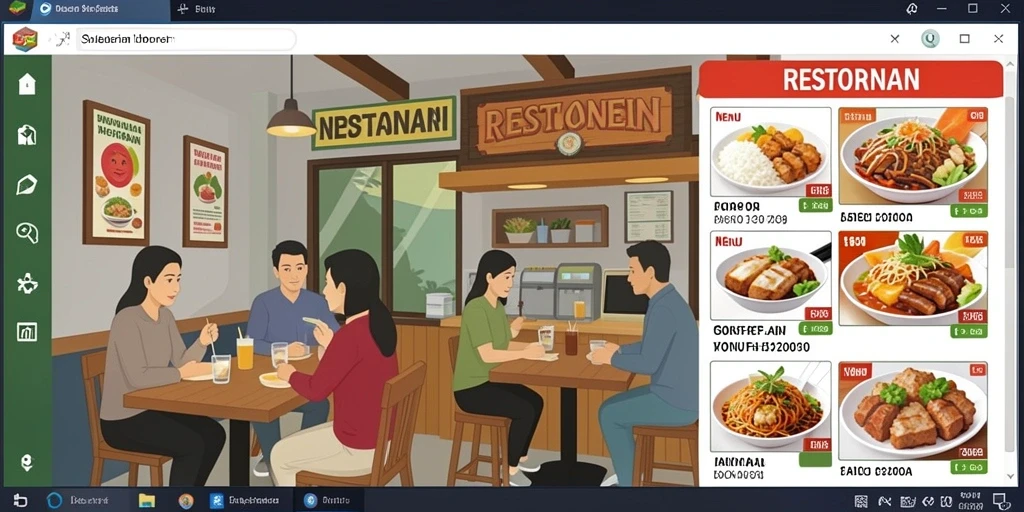 Tampilan antarmuka pengguna yang intuitif dan menarik.