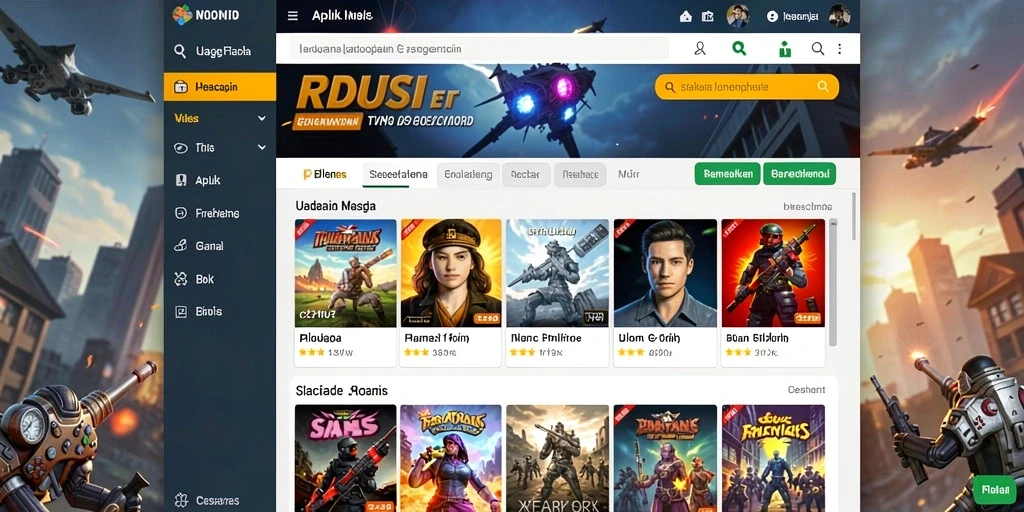 Tampilan menu utama BEBASMAX yang intuitif.