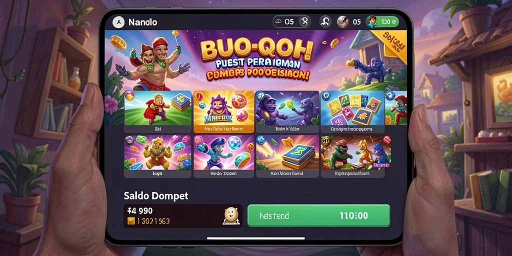 Screenshot tampilan utama DBLTOTO dengan pilihan permainan.