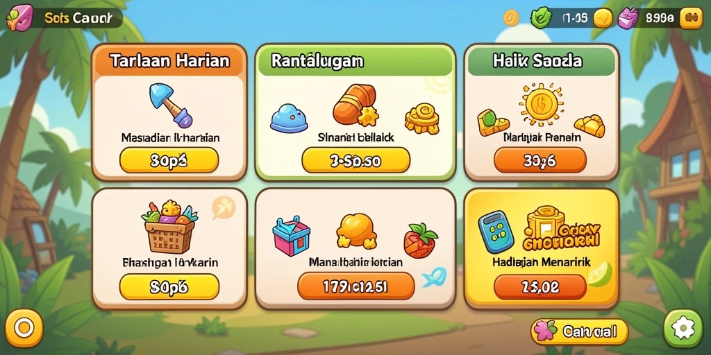 Screenshot menunjukkan berbagai tema slot yang menarik.