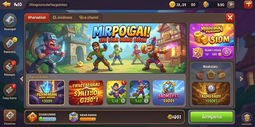 Tampilan utama TOTO20 dengan grafis menarik.